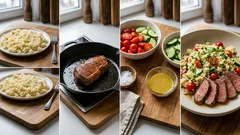 Sałatka z wołowiną i kaszą jaglaną – sycący lunch z sosem musztardowo-klonowym