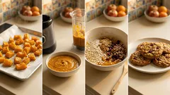 Ciasteczka owsiane z dynią, żurawiną i orzechami – proste, miękkie w środku