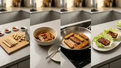 Wegańskie wrapy w liściach sałaty z tempehem – chrupiące i gotowe w 30 minut