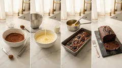 Murzynek z powidłami śliwkowymi – wilgotne ciasto kakaowe z prostą polewą