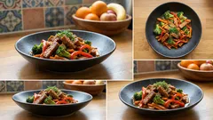 Stir-fry z tempehem w marynacie miso – szybki wegański obiad z chrupiącymi warzywami
