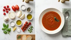 Zupa krem z pieczonych pomidorów – głęboki smak bez długiego gotowania