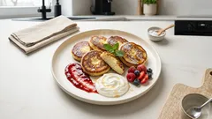 Placki twarogowe z patelni: miękkie w środku, złote na zewnątrz (gotowe w 15 minut)